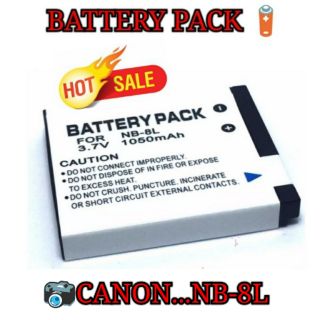 Battery NB-8L For Canon PowerShot A2200 IS, A3000 IS,  A3100 IS,  A3300 IS,..., (white)