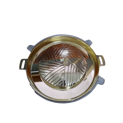 กระทะย่างเกาหลีทองเหลือง bbq plaza