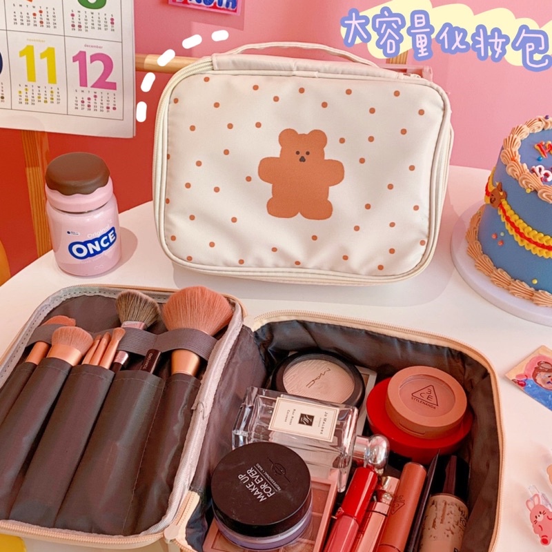 พร้อมส่งค่า กระเป๋าเครื่องสำอางค์  จัดระเบียบ กันน้ำ ความจุขนาดใหญ่ สำหรับการท่องเที่ยว