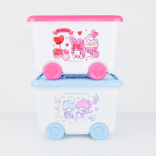 ถังอเนกประสงค์มีล้อ กล่องเลื่อนหูล็อก กล่องล้อเลื่อน little …