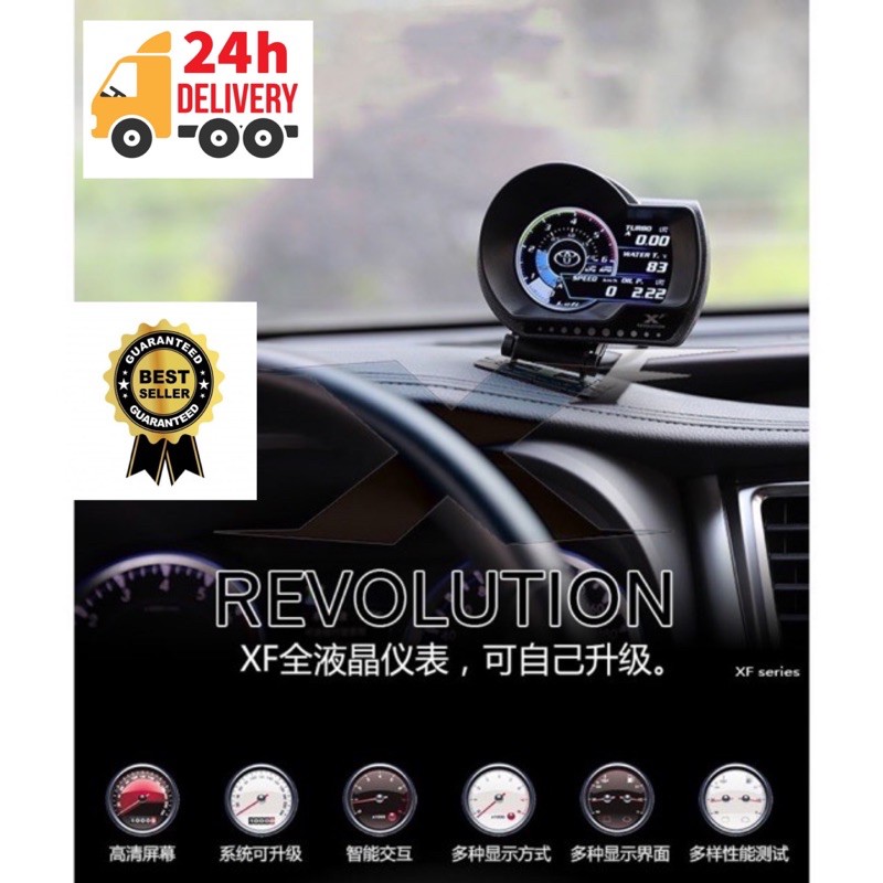 จอแสดงผลมิเตอร์วัด LUFI XF Revolution OBD2