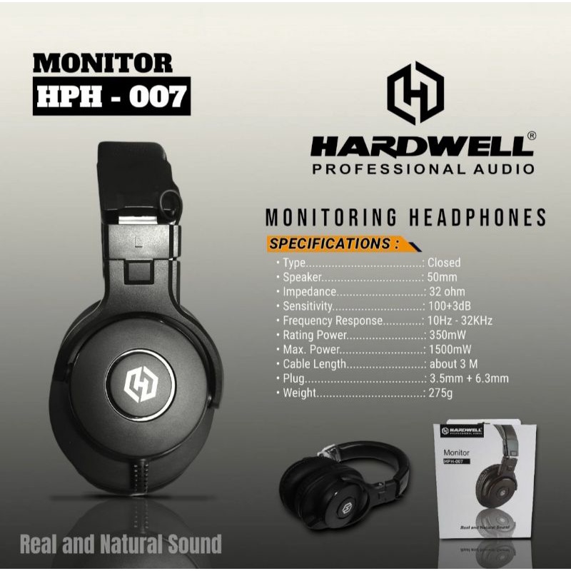 หูฟังมอนิเตอร์ Hardwell Hph007 Hph-007 Hphph 007 - dimasglodok.th ...