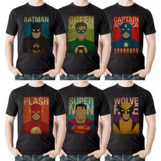 Super Heroes T Batman Superman Flash Captain America Comic Marvel Dc Top Sports Mens T-shirt Christmas Gift FGco