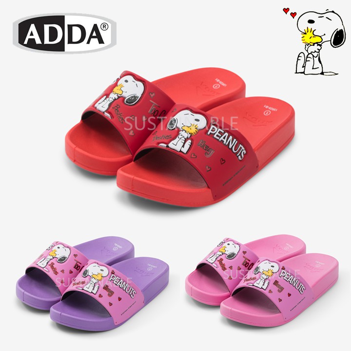 000 #มีโค้ดส่งฟรี Sustainable รองเท้าแตะเด็ก ADDA รุ่น 13R28 Snoopy รองเท้าสำหรับเด็ก แบบสวม ลายการ์ตูน รองเท้าสนู้ปปี้