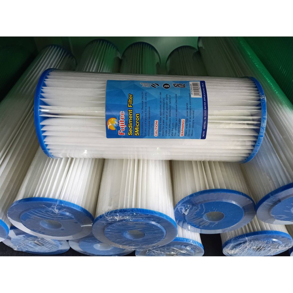 ไส้กรองน้ำ PP Bigblue แบบจีบ 10นิ้ว และ 20นิ้ว จากFujitec คุณภาพสูงราคาเหมาะสม
