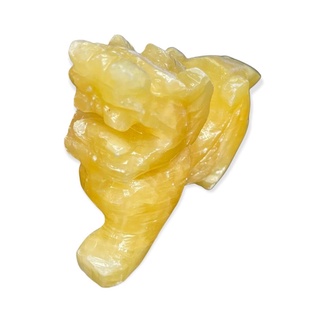 มังกรจีนประกอบด้วยแคลไซต์สีเหลือง Chinese dragon made up of yellow calcite