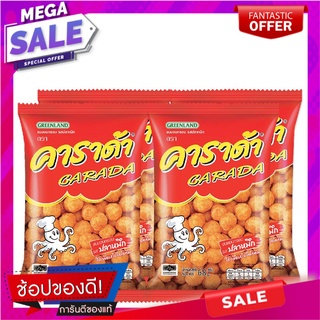 คาราด้า ขนมทอดกรอบ รสปลาหมึก 68 กรัม X 4 ซอง Carada Extrude Squid Flavour 68 g x 4 Bags