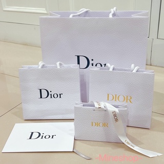 ถุงกระดาษ Dior (โลโก้สีเทา/ทอง) / ถุงกระดาษแบรนด์เนม ของแท้💯%