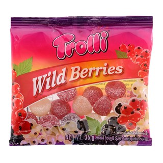 ทรอลลิเยลลี่กลิ่นไวด์เบอร์รี่ 36กรัม Trolli Jelly Wild Berry Flavor 36 g.