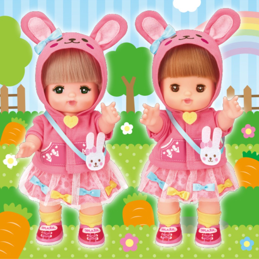 เมลจัง MELL CHAN) ชุดตุ๊กตา เสื้อแจ๊คเก็ตและกระโปรงกระต่าย Rabbit ...