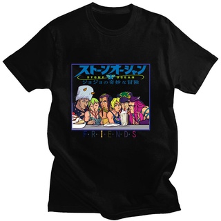 [100% Cotton] ใหม่ เสื้อยืดแขนสั้น ผ้าฝ้าย ทรงหลวม พิมพ์ลายการ์ตูน Jojo Bizarre Adventure Stone Ocean Cujoh แฟชั่นฤดูร้อ