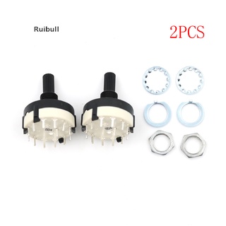 [Ruibull] 2pcs RS26 1 Pole Position 12 Selectable Band Rotary Channel Selector Switch Hot Sell