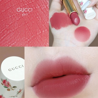 ของแท้ค่ะ100% GUCCI Lipstick Beauty The Satin Lipstick  25# 302# 500# 502# 506# 508# 201# 203# 401# 213# 518# 307#