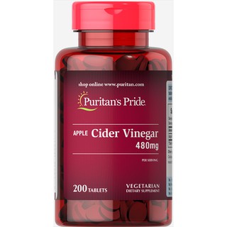 Puritan Apple Cider Vinegar 480 mg 200 Tablets