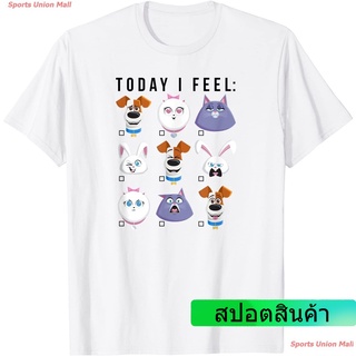 The Secret Life of Pets 2 Today I Feel T-Shirt เสื้อยืด ins คู่รัก เด็กผู้ชาย เสื้อยืดผู้ชาย คู่