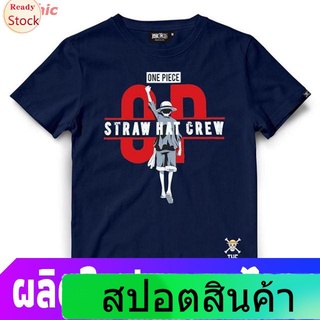 gothic เสื้อยืดลำลอง เสื้อยืดวันพีช One Piece-908-NV สีกรม One Piece T-shirt