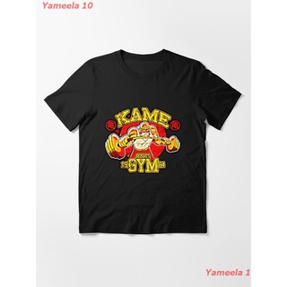 เสื้อยืดผ้าฝ้ายพิมพ์ลายขายดีKame Gym Essential T-Shirt ดราก้อนบอล Dragon Ball พิมลาย ผู้หญิง เสื้อยืดผู้ชาย เสื้อยืดลายอ