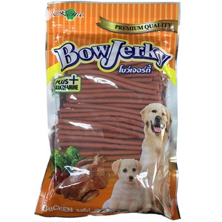 Bow jerky super soft รสไก่  รสนม รสเนื้อ รสตับ ขนาด 800 กรัม