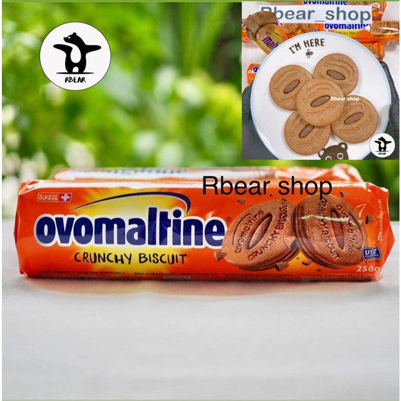 ถูกที่สุด บิสกิต ครั้้นชี่ Ovomaltine Chrunch biscuit ขนาด 250 กรัม สินค้านำเข้าพร้อมส่ง