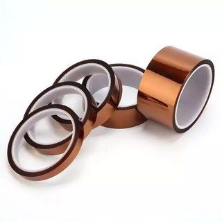 เทปทนความร้อนสูง Kapton Polyimide Tape  5 mm 10 mm 20 mm 30 mm