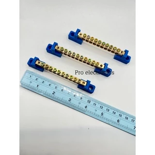 บัสบาร์ทองเหลือง บาร์กราวด์ Ground Bar เทอร์มินอน ขนาด 6x9 และ 12x8 4-12 ช่อง