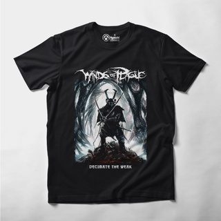 ROUND คอลูกเรือเสื้อยืด พิมพ์ลายวงดนตรี Plague Decimate The Weak-4XL