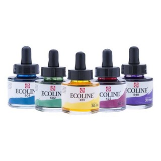 Ecoline liquid watercolor หมึก Ecoline ink dropper 30 ml (ทักแชทเลือกสี)