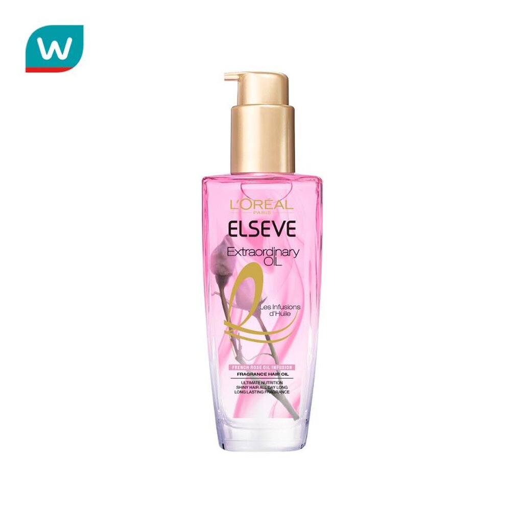 L'Oreal ลอรีอัล ปารีส เอลเซฟ เอ็กซ์ตรอว์ดินารี่ ออยล์ เฟรนช์ โรส ออยล์ อินฟิวชั่น 100 มล.