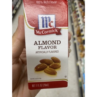 วัตถุแต่งกลิ่นรสสังเคราะห์ กลิ่น อัลมอนด์ ตรา แม็คคอร์มิค 29 Ml. McCormick Almond ( Artificial Flavor )