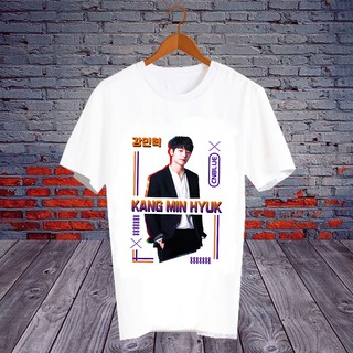 เสื้อยืดดารา เสื้อยืด Fanmade เสื้อแฟนเมด เสื้อยืดคำพูด เสื้อแฟนคลับ ศิลปินเกาหลี KP135 - คังมินฮยอก Kang Min Hyuk