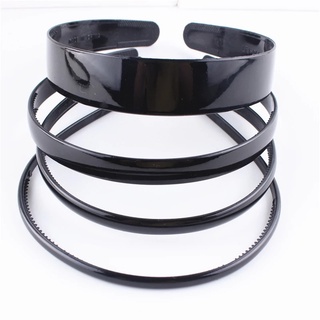 [FINE]Fashion Men Women Unisex Black Hair Hoop/ Girls Elegant Non-slip Elastic Headbands/ Ladies Face Washing Makeup Headwear