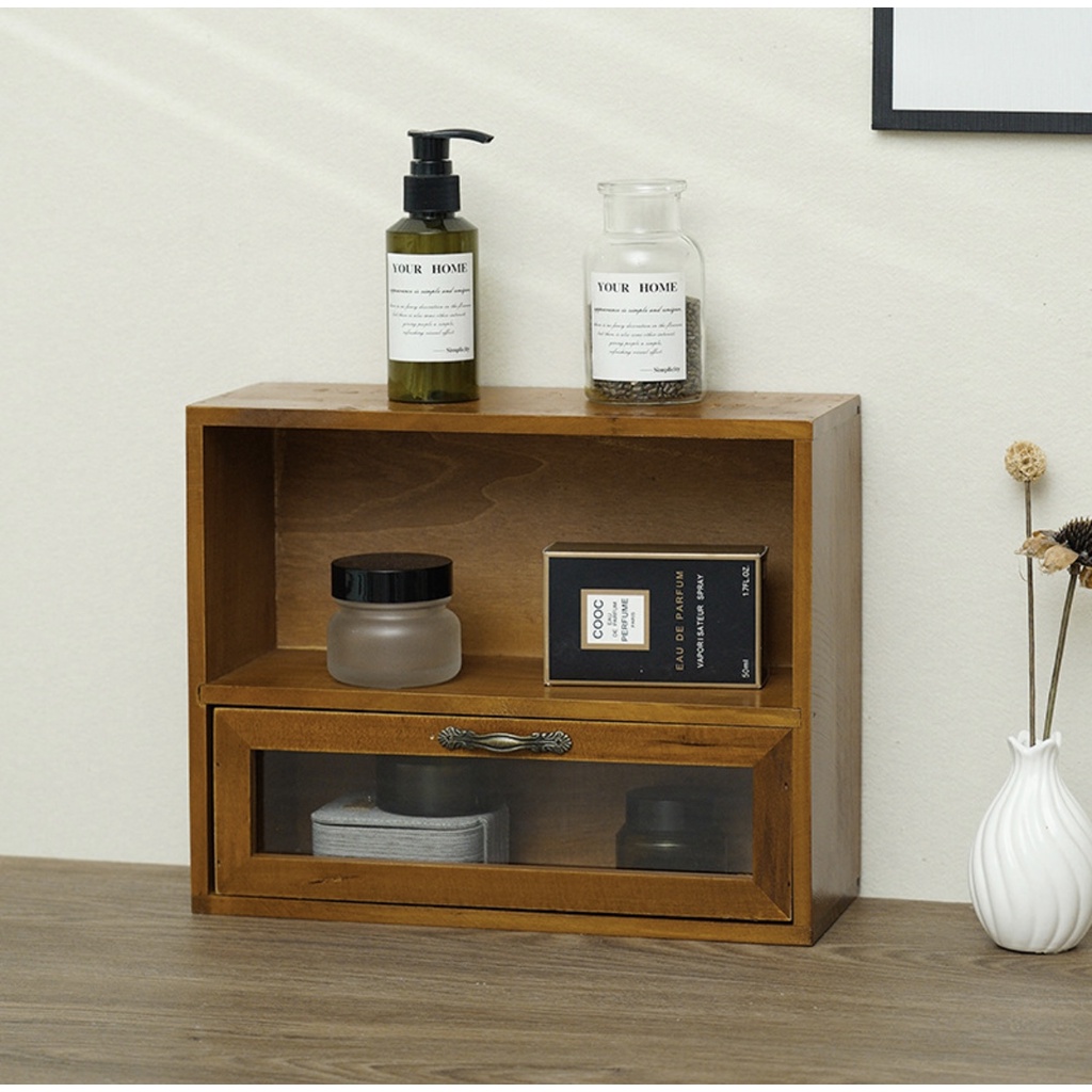 “พร้อมส่ง” ✨✨ชั้นวางของไม้ ZAKKA WOODEN MINI SHELF ราคา ถูกที่สุด ดีลบีเคเค แกลเลอรีภาพที่ 2