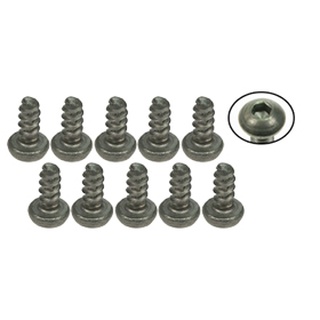 3Racing TS-BSM204S M2 x 4 Titanium Button Head Hex Socket - Self Tapping (10 Pcs)