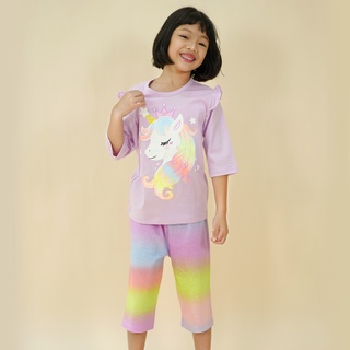 Unifriend Thailand ชุดนอนเด็ก เสื้อผ้าเด็ก รุ่น 22ss/Rainbow Unicorn7