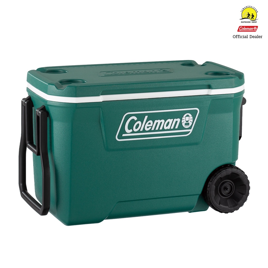 Coleman JP  Xtreme Wheel Cooler 62 Qt Evergreen (Model 2000037236)กระติกใส่น้ำแข็งยี่ห้อ Colemanแบบม