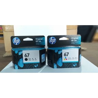 หมึกพิมพ์แท้ HP 67 Series Black สีดำ / Tri-color สามสี / แพ็คเดี่ยว /แพ็คคู่