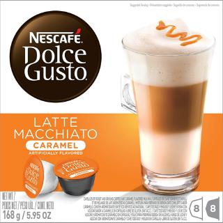 Nescafe Dolce Gusto Caramel Latte Macchiato Capsule Coffee Nestle กาแฟคาราเมลลาเต้แมคชิอาโต กาแฟ