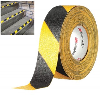 3M เทปกันลื่นสีดำสลับเหลือง 2นิ้วx18เมตร รุ่น 613 Safety-Walk Slip-Resistant Black/Yellow