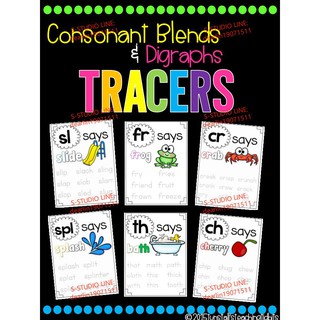 Phonics Tracers Blends and Digraphs