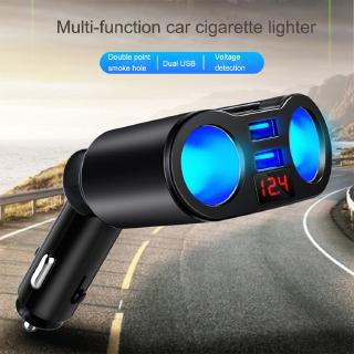 12V-24V Car Cigarette Lighter Socket Splitter Plug LED USB Charger Adapter 3.1A 120W Detection For Phone