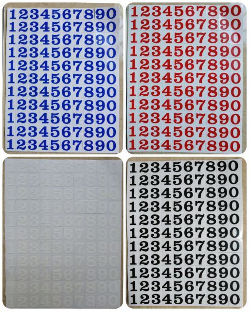 1แผ่น สติ๊กเกอร์ตัวเลขอาราบิค สูง1cm ขนาดเล็ก พื้นใส พร้อมไดคัท ภาษาไทย ภาษาอังกฤษ พยัญชนะไทย สระ วรรณยุกต์ ตัวหนังสือ