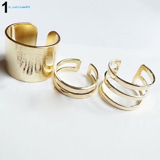 Farfi  3 Pcs/Set Finger Midi Tip Finger Knuckle Open Rings Jewelry Charms Xmas Gift