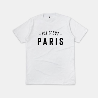 เสื้อยืดสุดเท่เสื้อยืด พิมพ์ลาย Messi ICI CEST PARIS แฟชั่นฤดูร้อน สีขาวSto5XL