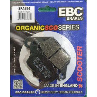 ผ้าเบรค EBC Brakes รุ่น Organic/  ผ้าเบรคหน้า Grand Filano, Nmax, Aerox, Fino125, Qbix