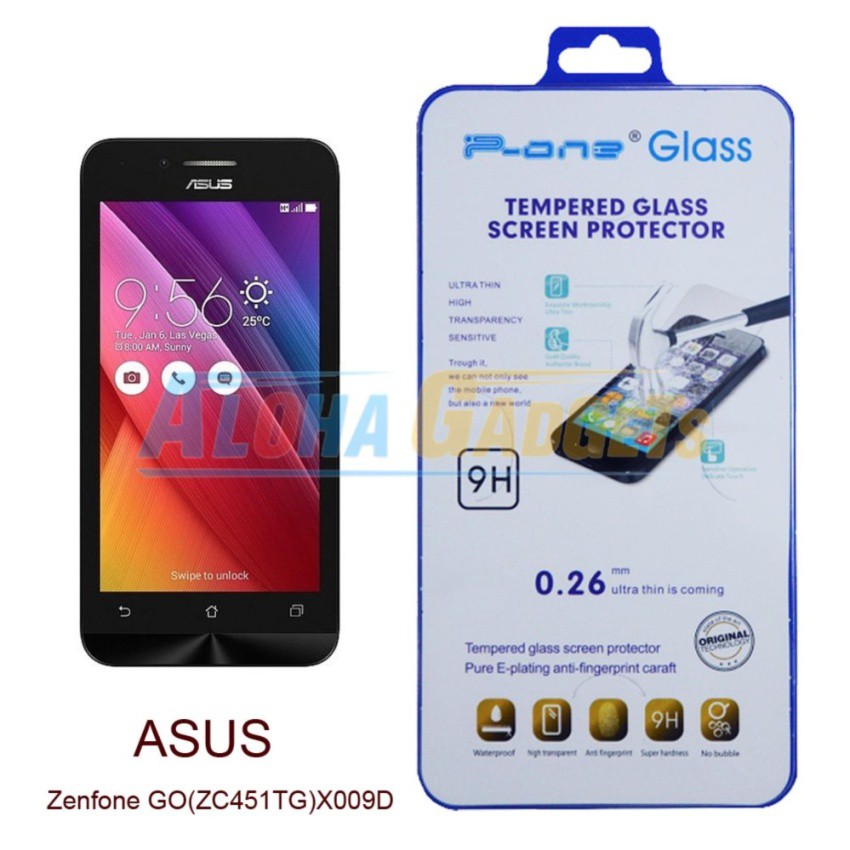 P-One ฟิล์มกระจกนิรภัย Asus Zenfone Go (ZC451TG)(X009D)