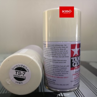 สีสเปรย์ทามิย่า TS-7 RACING WHITE 100ML สีทามิย่า สีขาวไข่ไก่