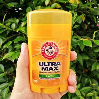 โรลออนสติ๊ก UltraMax™ Antiperspirant Solid Deodorant For Men, Fresh 28g (Arm &amp; Hammer™) อาร์มแอนด์แฮมเมอร์ ระงับกลิ่นกาย