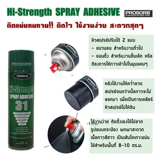 (1กระป๋อง) กาวสเปรย์ 600 ml. กาวอเนกประสงค์ สำหรับติดไม้ พลาสติก กระจก เหล็ก โลหะ โฟเมก้า พลาสวูด
