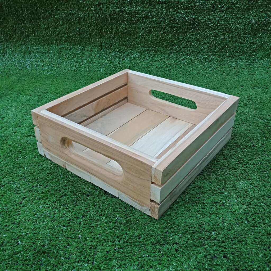 ลังไม้อเนกประสงค์เล็ก (ขนาด 20x20x6cm)