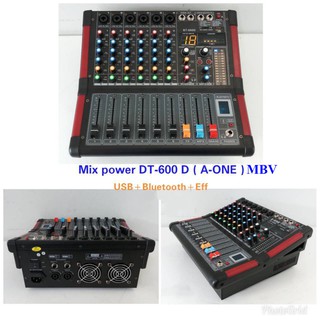 เพาเวอร์มิกเซอร์ ขยายเสียง 6CH Power mixer BT-600D ( 6 channel )